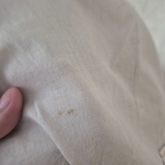 FLOREAT ANTHROPOLOGIE Women's Khaki Orange Embroidered Short Shift Dress L - Picture 7 of 11